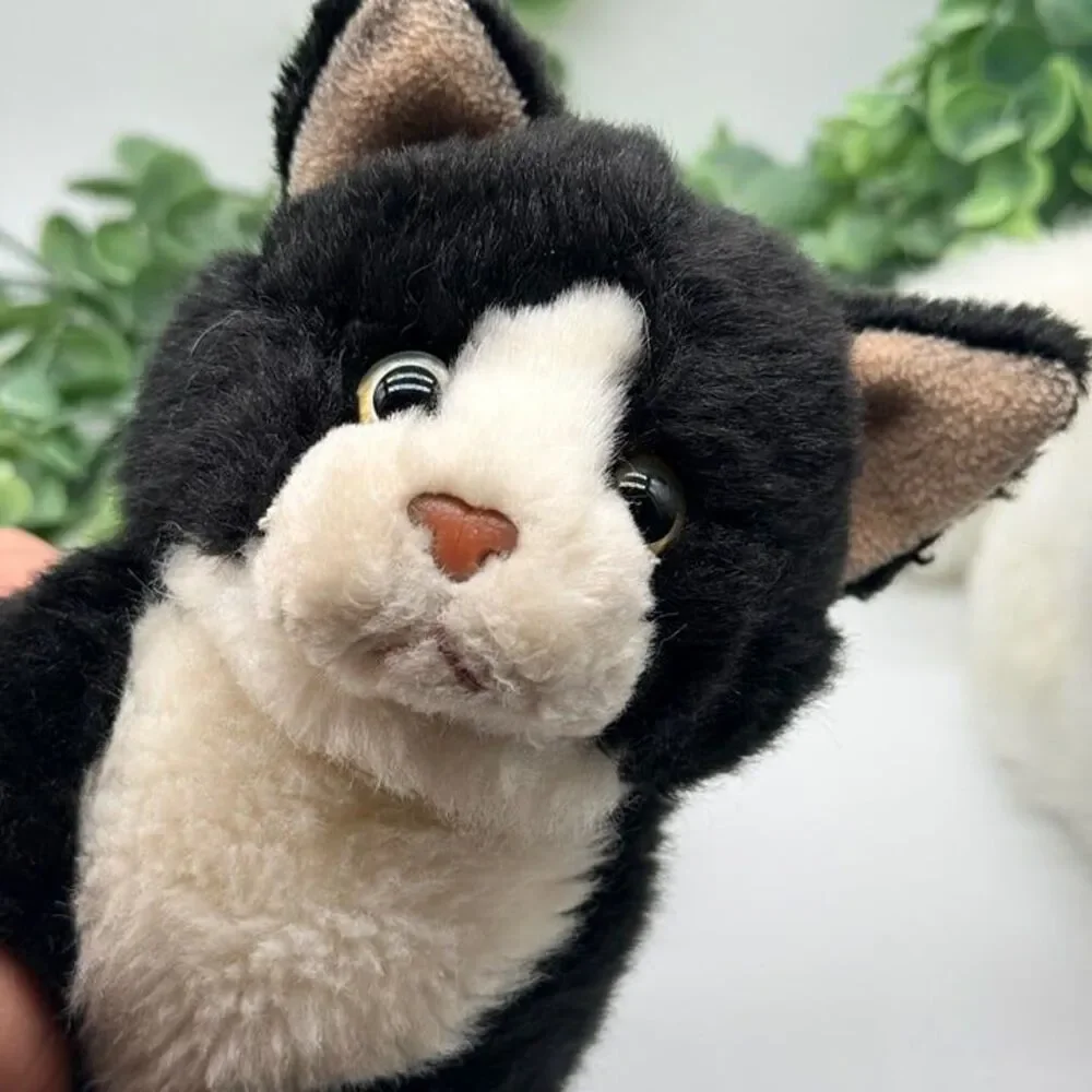 Webkinz Signature Tuxedo Cat Plush Black White WKSS2013 Stuffed Animal